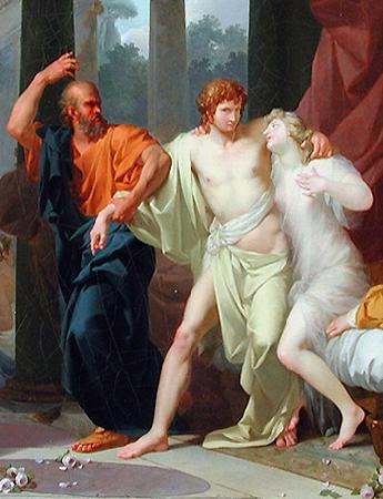  Socrate arrachant Alcibiade du sein de la Volupte